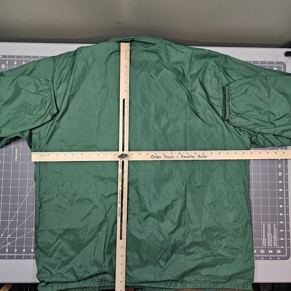 Vintage Hilton Apparel Jacket XL Green 80s Windbreaker Workwear Dad Grandpa - Picture 9 of 12